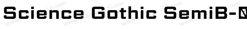 Science Gothic SemiB字体转换